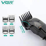 Машинка для стрижки волосся та бороди ідеальний результат XPRO VGR V-653 (42086-VGR V 653_981), фото 8