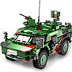 Крута дитяча бойова машинка конструктор для хлопчика БТР Fennek 692 деталі Збери військовий автомобіль для ігор, фото 5