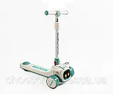 Самокат дитячий музичний Літак від 2 років світяться колеса та платформа, фото 5