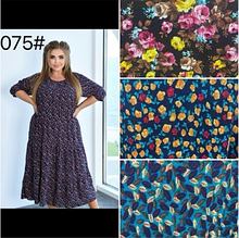 Жіноче плаття тканина штапель розмір 56-58 мікс кольорів у пачці від 12 шт.