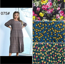 Жіноче плаття тканина штапель розмір 56-58 мікс кольорів у пачці від 12 шт.