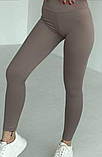 Лосіни жіночі в рубчик на широкій резинці 2 кольори, фото 3