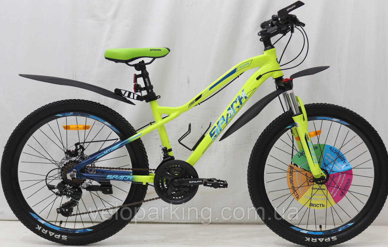 Гірський підлітковий алюмінієвий велосипед SPARK HUNTER, 24"