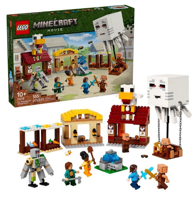 LEGO Minecraft Напад на село з повітряною кулею Ґаст [21273], фото 1