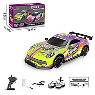 Машинка для дрифту Porsche POWER Neon на радіокеруванні Жовта | Дрифт машинка на пульті управління Машинка на радіоуправлінні, фото 10