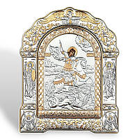 Ікона срібна 17.5х22.5 см. Лик прописаний. Святий Георгій Переможець. AR-4/004G/B