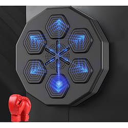 Електронна боксерська мішень на стіну з музикою і підсвіткою, тренажер для боксу