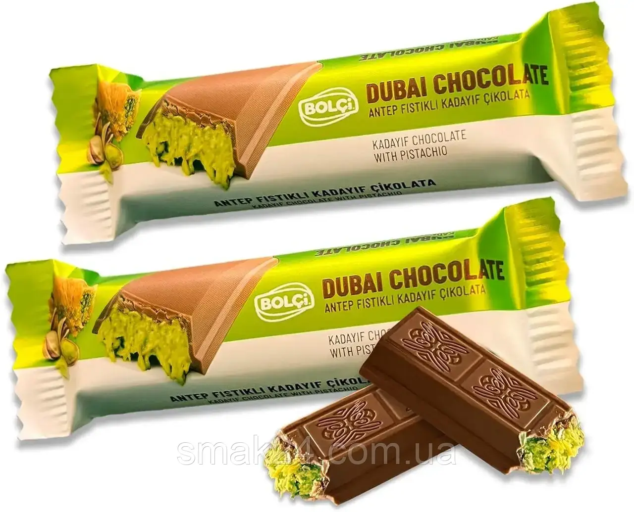 Дубайський шоколадний батончик Bolci Dubai Chocolate Bar 30г