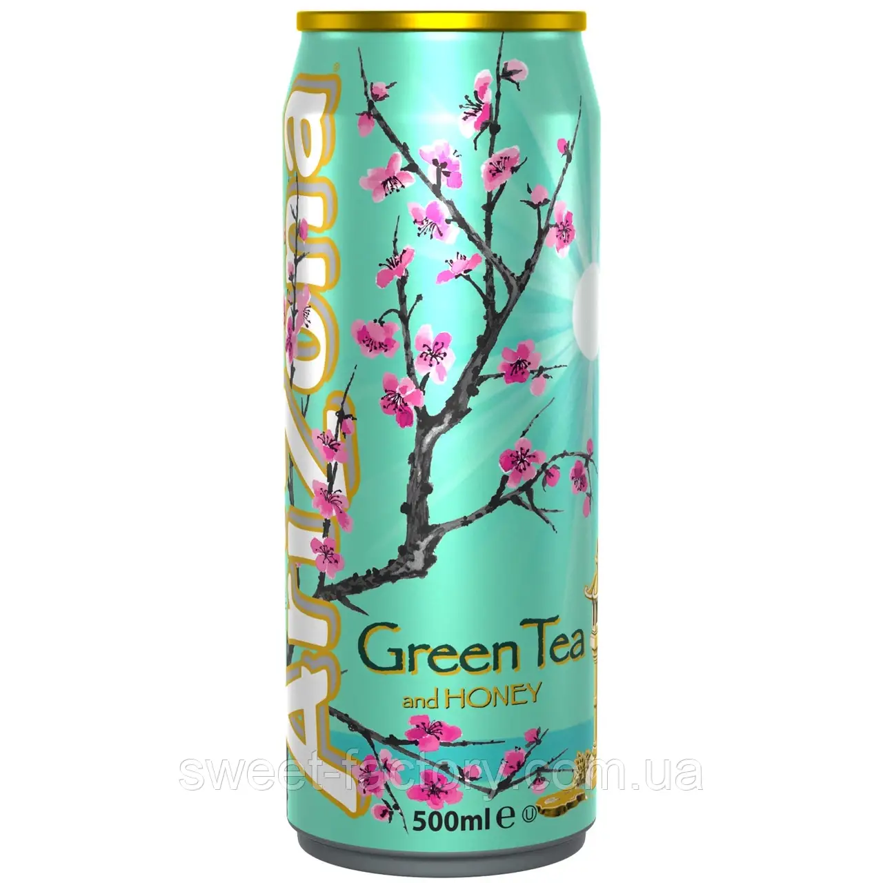 Холодний чай Arizona Green Tea Honey Ginseng 500ml, фото 1