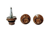 Саморіз покрівельний 4,8х19 RAL 0001 золотий дуб з шайбою EPDM 250 шт.