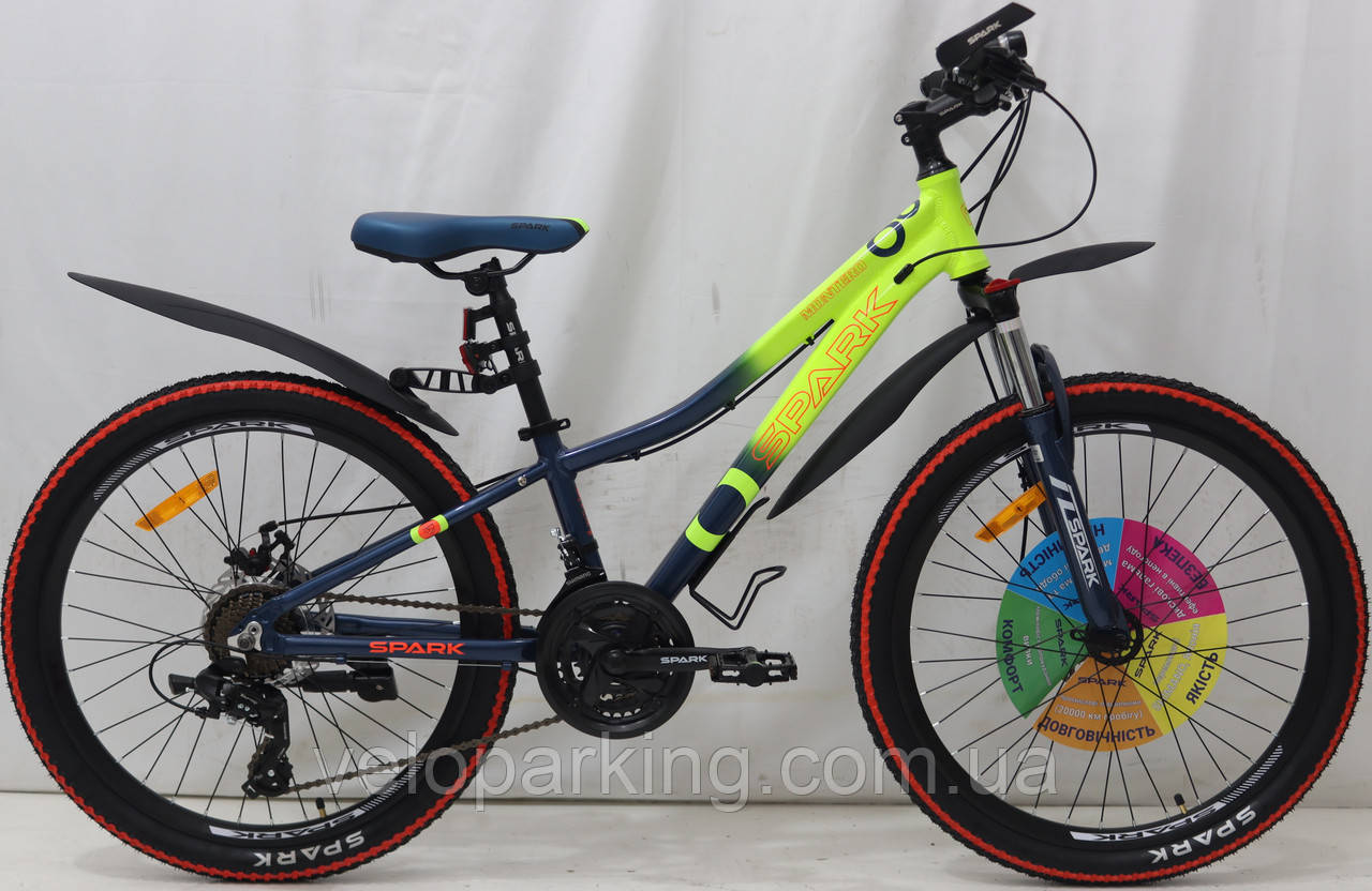 Гірський підлітковий алюмінієвий велосипед SPARK MONTERO, 24"