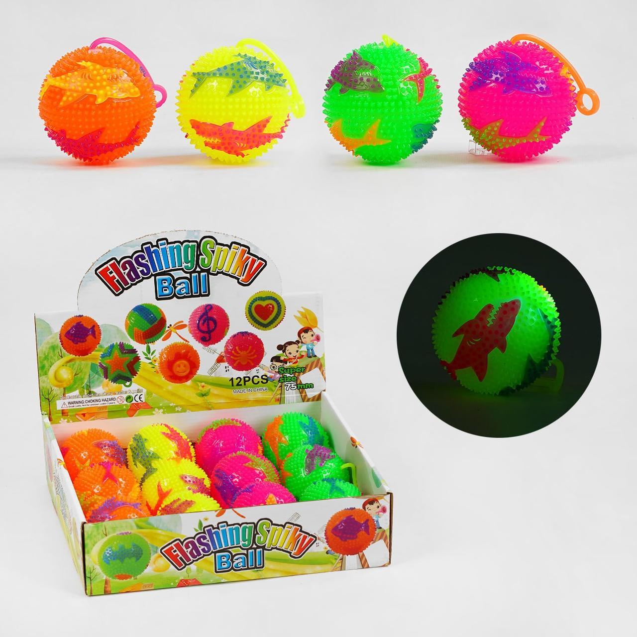 М'яч стрибун C 60493 "Акулки", світло, пискавка