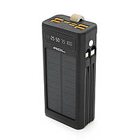 Powerbank ACL PW-90 30000mAh, SOLAR, TypeC + Lighting, Black, Box