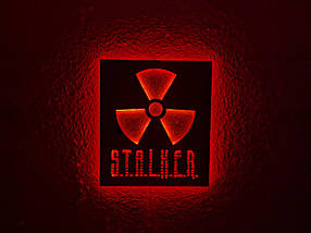 Панно декоративне картина на стіну Сталкер 2 LED підсвітка 16 кольорів телефон 350х400 acr-p000205, фото 2