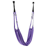 Гамак для йоги підвісний регульований зі стропами та кріпленням на двері Air Yoga rope Lutinq LT-2090