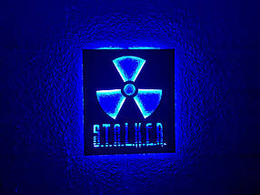 Панно декоративне картина на стіну Сталкер 2 LED підсвітка 16 кольорів телефон 350х400 acr-p000205, фото 3