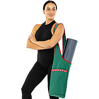 Сумка для йоги через плече Yoga bag BLOOM LB7085 Зелений