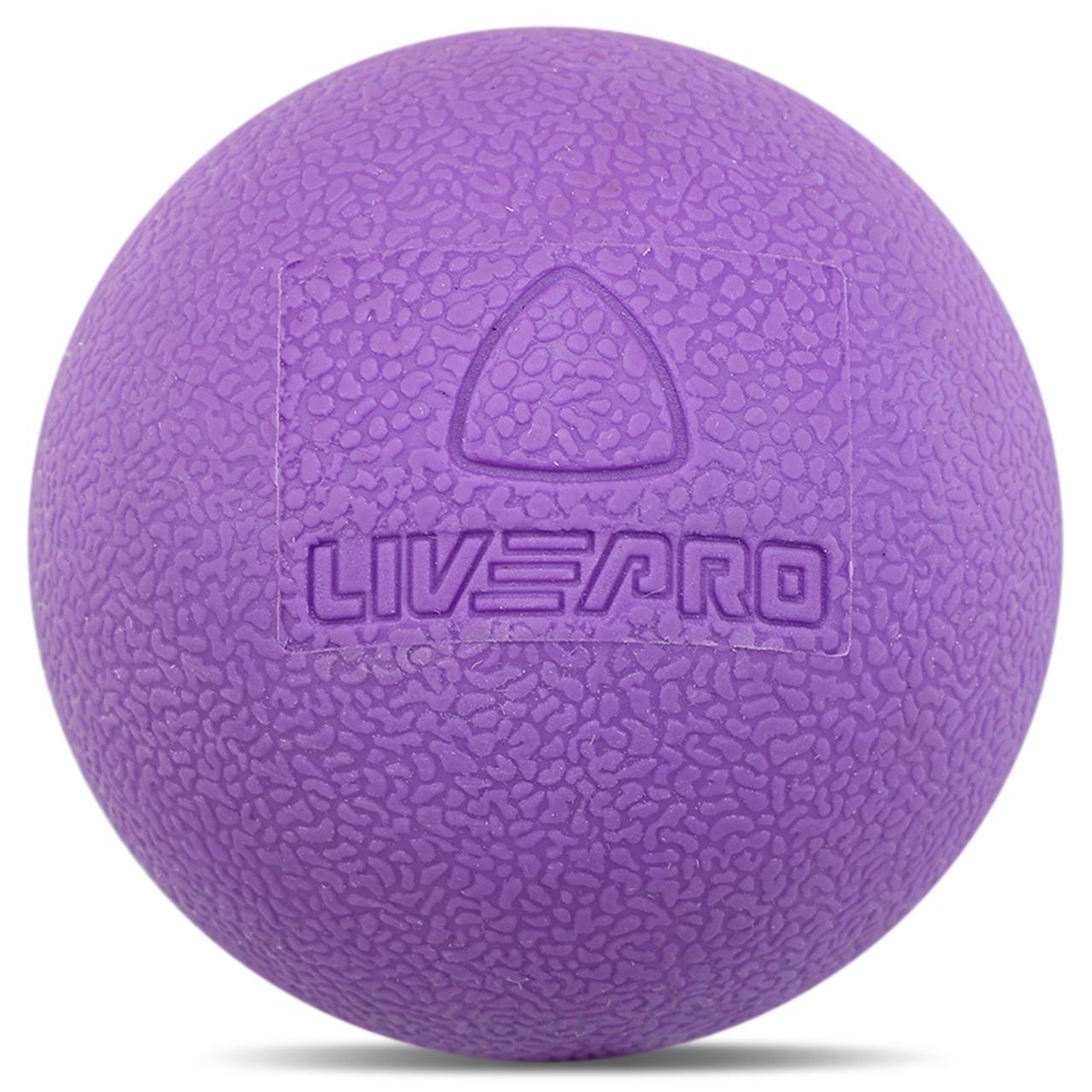 М'яч масажний для МФР LiveUp LP8501 ø6,5см фіолетовий
