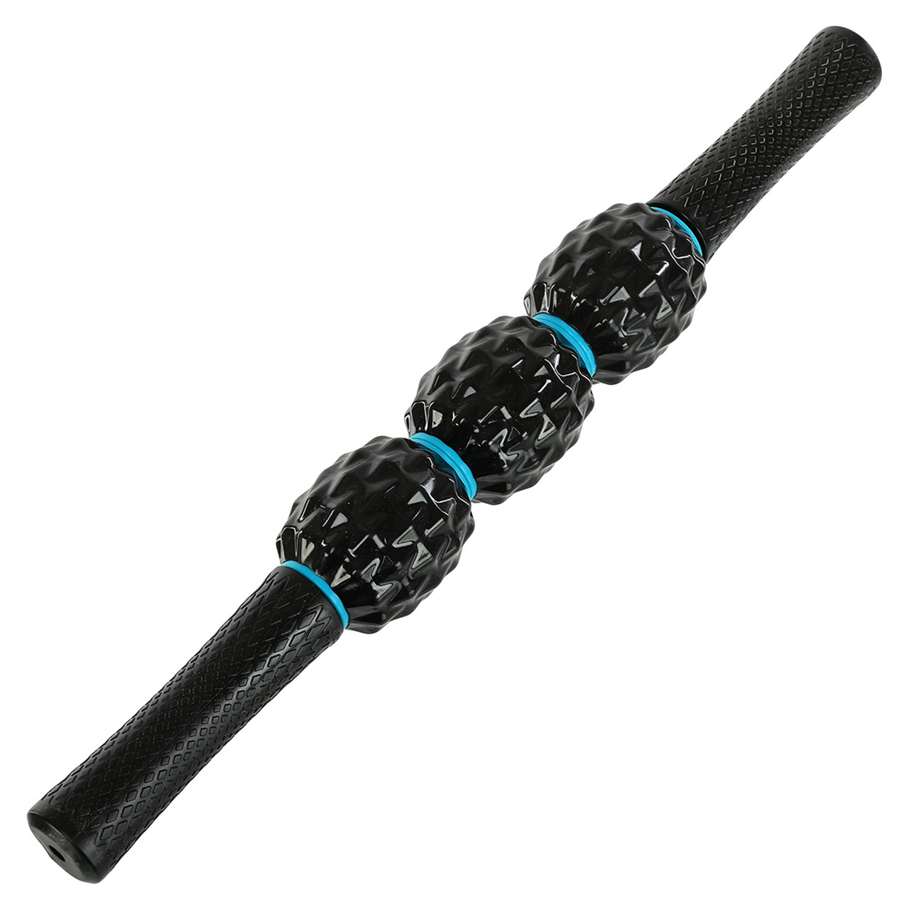 Масажер-палка роликовий антицелюлітний 3 масажери Magnetic Massage Stick LiveUp LP8264 чорний