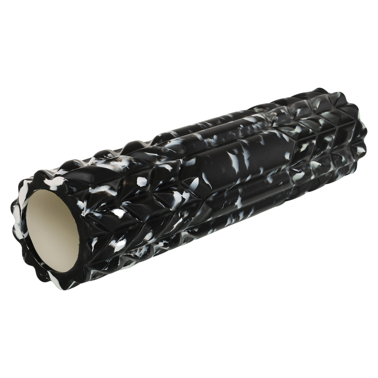 Роллер масажний циліндр 45см Grid Spine Roller EVA LiveUp LP8233 чорний