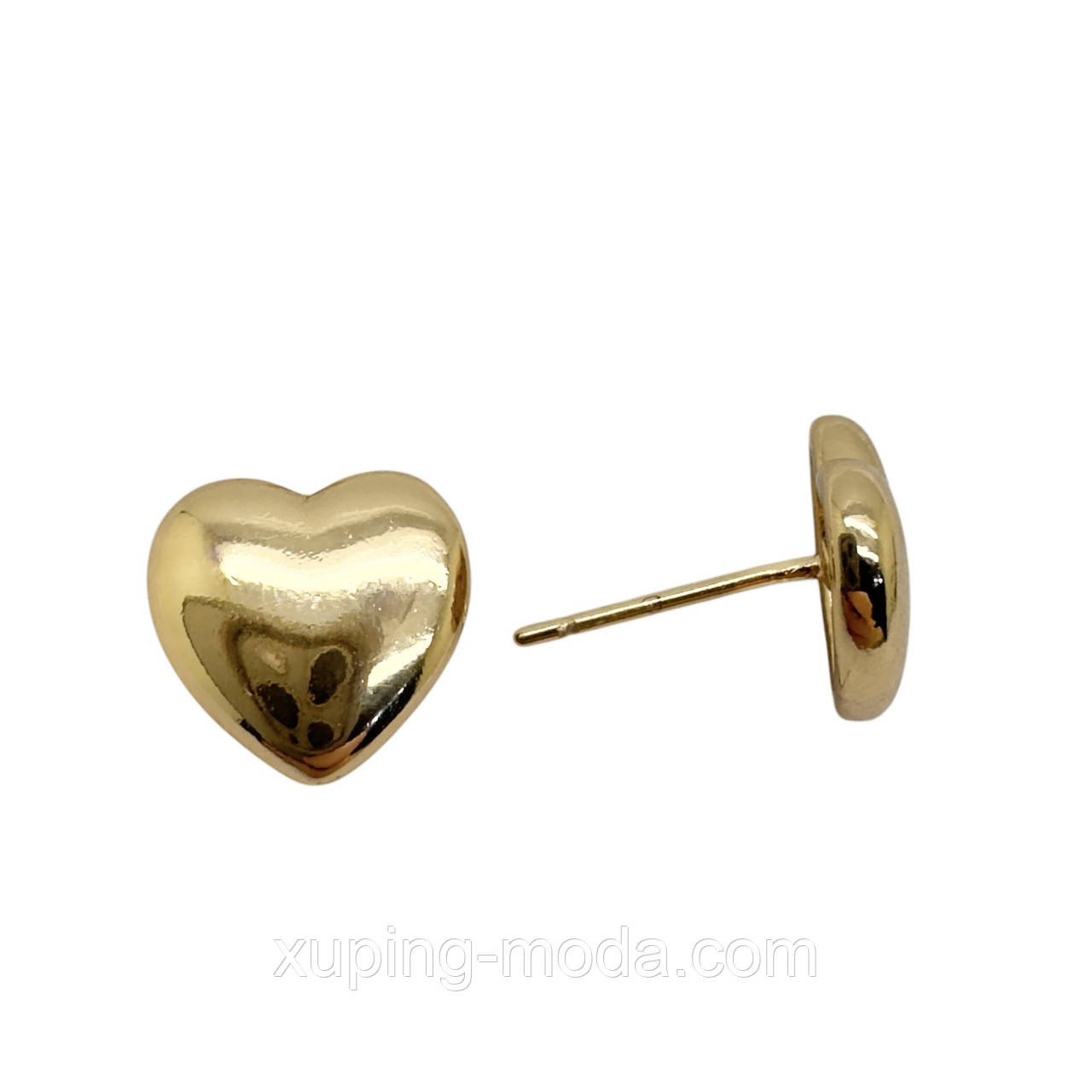 Сережки ксюпінг. 10 мм. 18 к