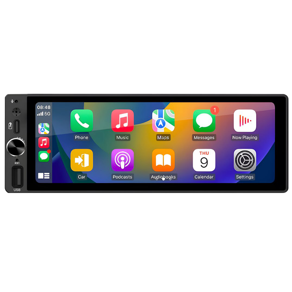 Автомобільний мультимедійний центр 2-Din 7" з бездротовим CarPlay та Android Auto - DriveX LNX-686 1-Din 7"