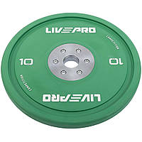 Бамперні диски гумові Bumper Plates внутрішній ø50.5мм LiveUp LP8335-10 10кг