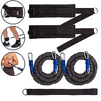 Повідець-амортизатор для швидкісних тренувань SP-Planeta LEG PRESS EXERCISER FI-3011 чорний-сірий