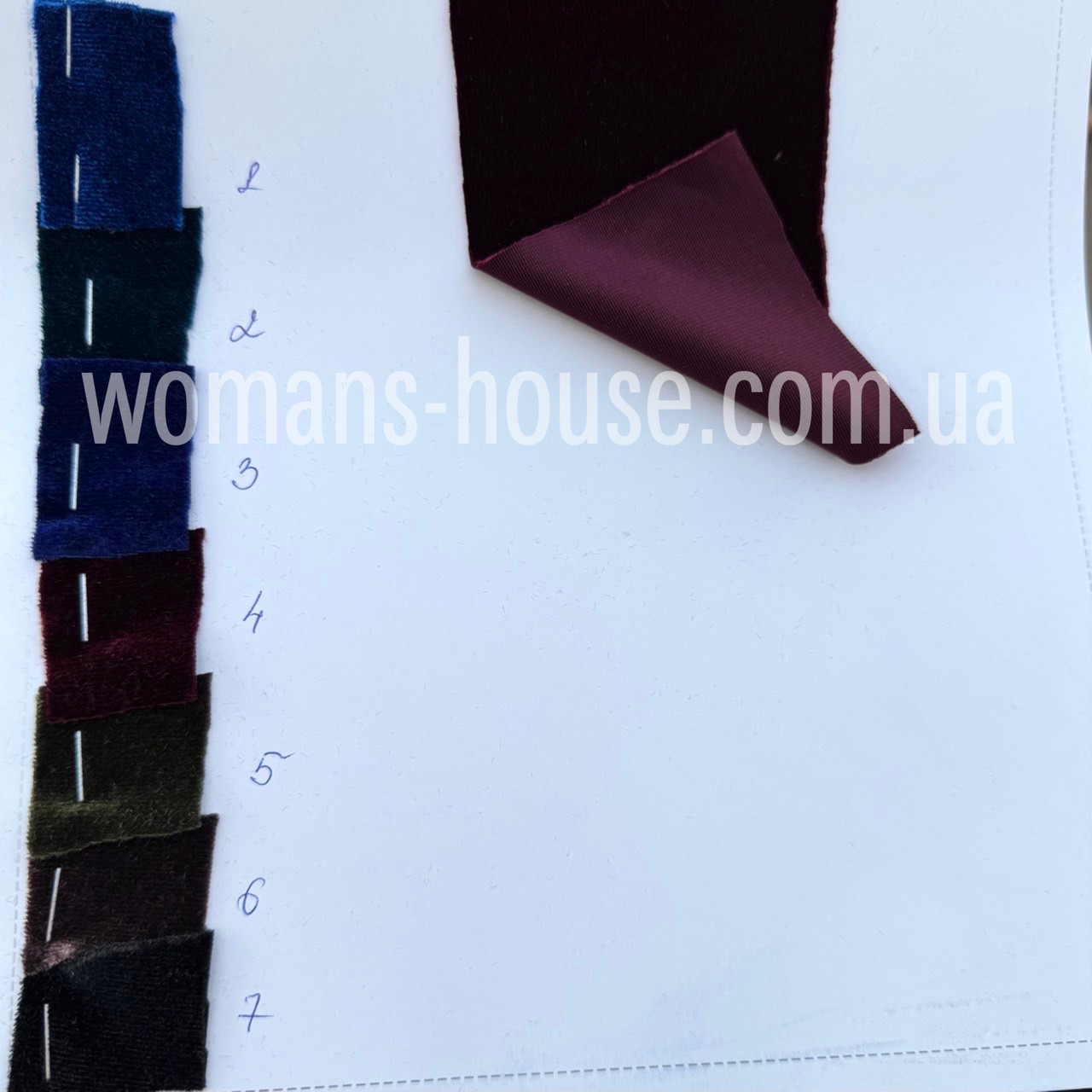 Тканина оксамит стрейч 390 г/м2 150 см Рулон від 30 м