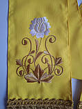 Закладка в Євангеліє з вишивкою габардин (жовта), фото 4