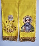 Закладка в Євангеліє з вишивкою габардин (жовта), фото 2