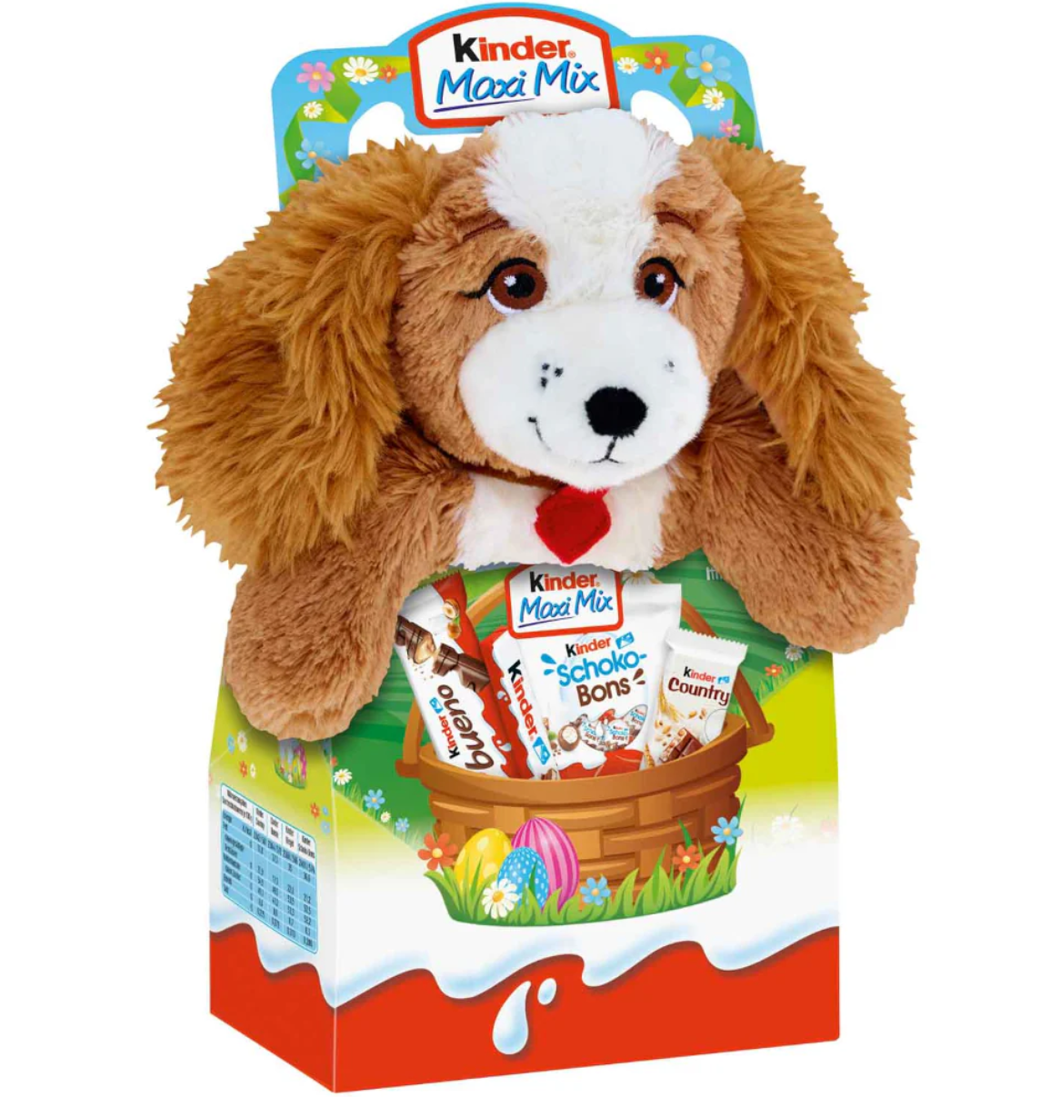 Подарунковий набір Ferrero Kinder Chocolate Maxi Mix з плюшевою іграшкою Fenja Fellnase 133г