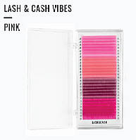 Вії SCULPTOR LASH&CASH PINK VIBES кольорові, микс, 28 ліній