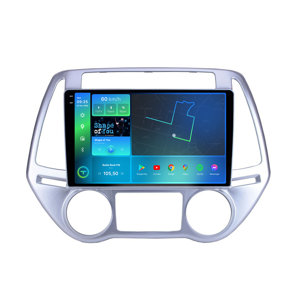 Штатна магнітола Torssen 2K Hyundai I20 08-14 FL10 4+64Gb 4G Carplay DSP