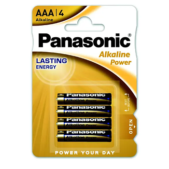 Батарейка PANASONIC LR03/ 9334 Alkaline Power 1x4 шт (48/240)