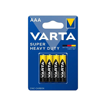 Батарейки VARTA Super Heavy Duty AAA R03/ 6187 сольові 1.5V мізинчикові (4/48/240)