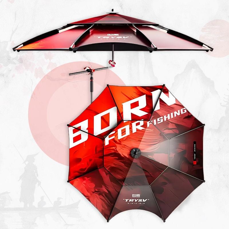 Парасолька для риболовлі Born For Fishing Red, діаметр 2,2 м