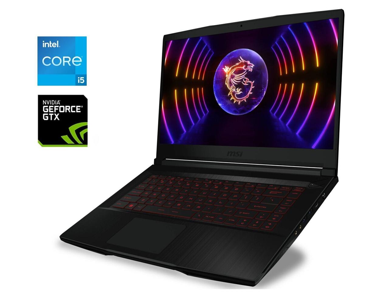 Ігровий ноутбук Б-клас MSI GF63 Thin 11SC/ 15.6" 1920x1080/ i5-11400H/ 8GB RAM/ 256GB SSD/ GTX 1650 4GB