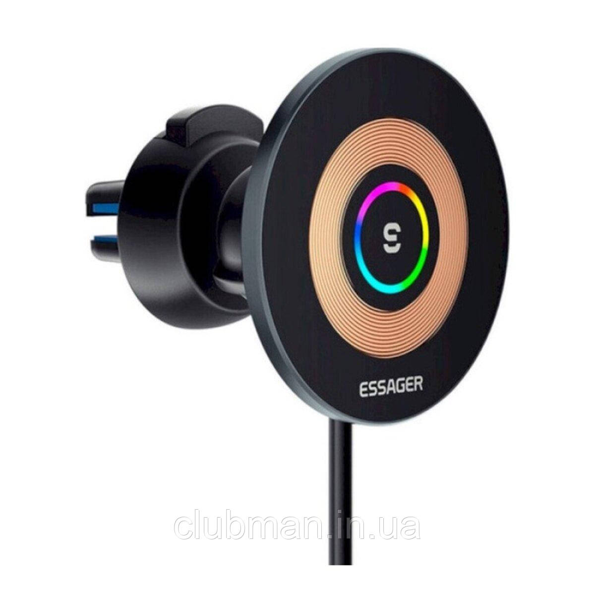 Тримач для мобільного Essager Arpege 15W Magnetic Wirless Car Charger with Phone Holder Function (Standard