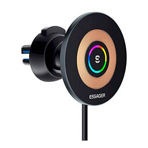 Тримач для мобільного Essager Arpege 15W Magnetic Wirless Car Charger with Phone Holder Function (Standard, фото 1