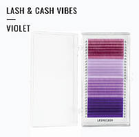 Вії SCULPTOR LASH&CASH VIBES VIOLET кольорові, микс, 28 ліній
