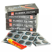 Латки для ремонту велокамер KEQIMEI RP-48, 48 штук + клей