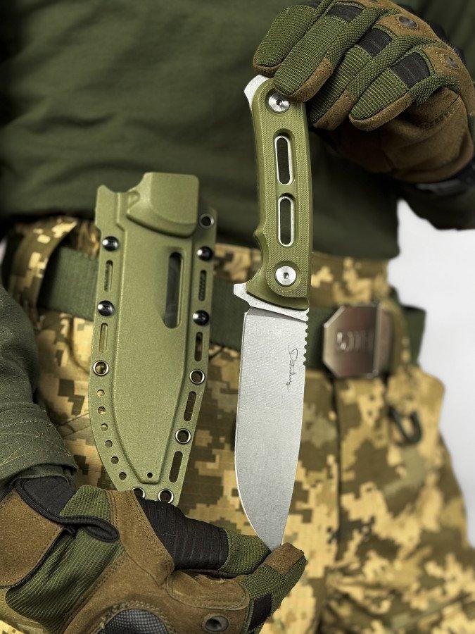 Ніж мисливський з чохлом і універсальним кріпленням, фото 1