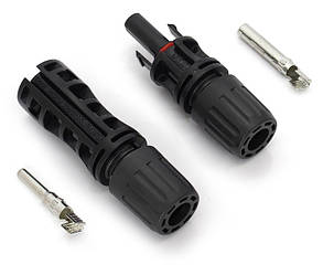 Конектор Risin MC4, фотоелектричний 1500V, 50A,10мм2 - IP68, для монтажу сонячних систем, Q500, луджена мідь