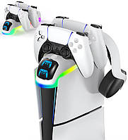 Зарядна станція для джойстиків PS5 на Slim консоль OIVO NG-P5301