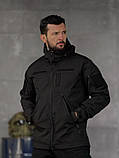 Куртка Тактична Чорна Демісезонна Softshell Lion Black ВТ5053 ТМ, фото 2