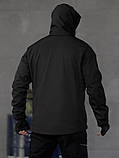 Куртка польова Чорна Демісезонна Softshell Lion Black ВТ5053 ТМ, фото 3