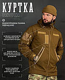 Куртка польова Softshell Lion – Водовідштовхувальна, Липучки Під Шеврони Койот ВТ5052 ТМ, фото 5