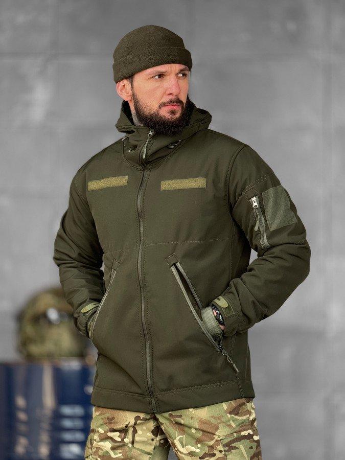 Куртка Тактична Softshell Lion – Водовідштовхувальна, Липучки Під Шеврони Олива ВТ5051 ТМ, фото 1