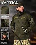 Куртка Тактична Softshell Lion – Водовідштовхувальна, Липучки Під Шеврони Олива ВТ5051 ТМ, фото 6